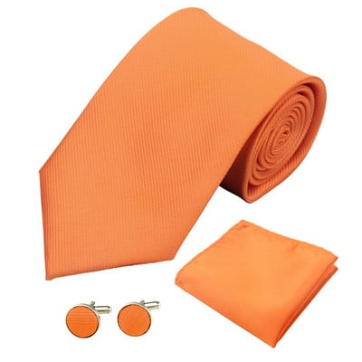 Moodne meeste lipsukomplekt, 8 cm/3,15 tolli, pulmasiid, ühevärviline triibuline must punane aksessuaarid Mansetinööbid Tasku kandiline kaelaside meestele, naistele