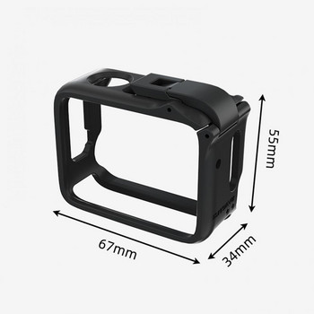 Προστατευτικό πλαίσιο για θήκη κάμερας για Insta360 Go 3 Insta360 Go 3 Προστατευτικό κλουβί κάμερας ανθεκτικό μαύρο για σύγκρουση
