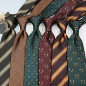 Linbaiway 8 cm-es brit stílusú, nyomott nyakkendő férfiaknak Vintage Paisley virágos nyakkendő Cravat esküvői parti úri nyakkendő