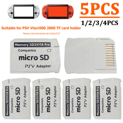 1-5PCS V5.0 SD2VITA for PS Vita Game Card Memory TF Card Adapter PSV 1000/2000 SD Card Adapter 3.65 Θήκη κάρτας συστήματος