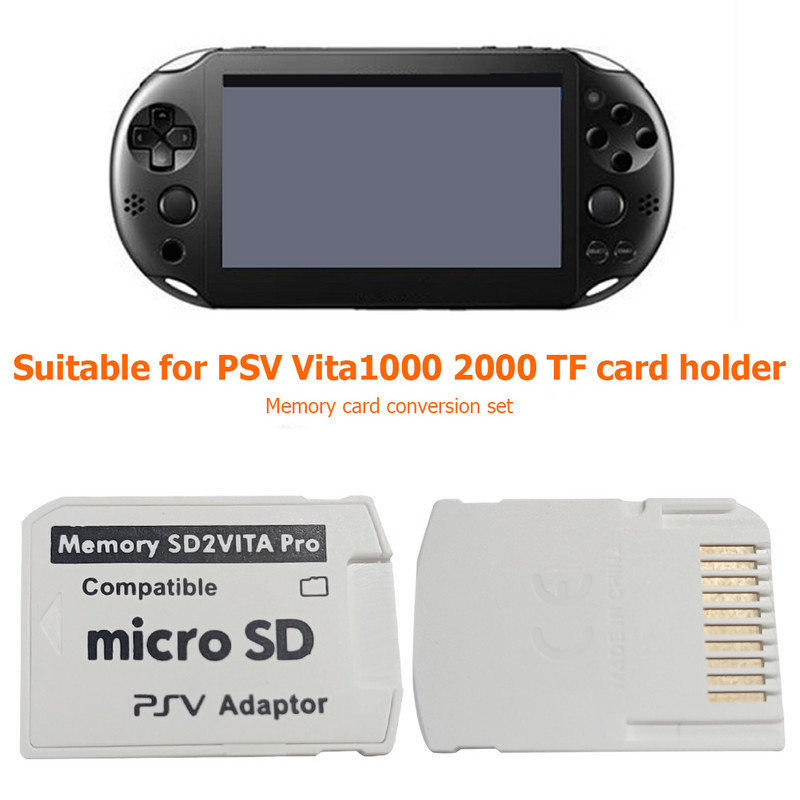 1-5PCS V5.0 SD2VITA priekš PS Vita spēļu kartes atmiņas TF kartes adapteris PSV 1000/2000 SD kartes adapteris 3.65 sistēmas kartes turētājs