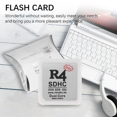 2022 R4 SDHC Adapter Secure Digital Memory Burning Card Game Card Flashcard Durable Material Compact and Portable Flashcard