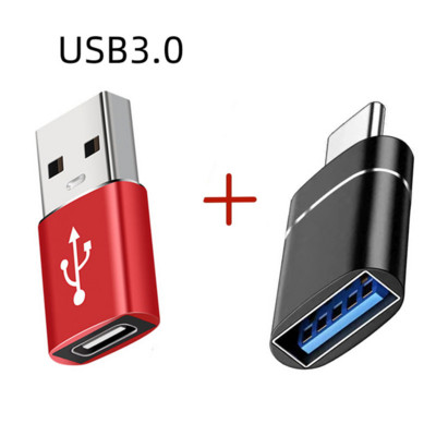 OTG Type-C адаптер Тип C към USB 3.0 адаптер Мобилен телефон Флашка Четец Конвертор за PC лаптоп MacBook Xiaomi Huawei