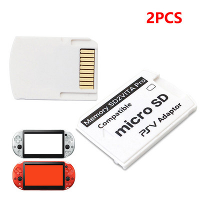 Προσαρμογέας κάρτας μνήμης 1/2 τμχ για Sony PlayStation VITA V6.0 SD2 VITA Pro Henkaku 3.65 1000 2000 TF MicroSD Card PSV Converter