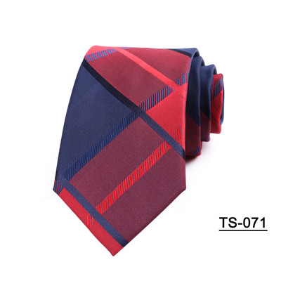 19 színű új 7 cm-es férfi nyakkendő csíkos pólyás nyakkendők férfinak Poliészter selyem Jacquard Cravat Business Party Corbatas Para Hombre