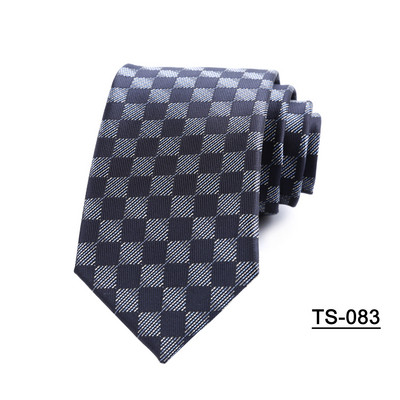 19 színű új 7 cm-es férfi nyakkendő csíkos pólyás nyakkendők férfinak Poliészter selyem Jacquard Cravat Business Party Corbatas Para Hombre