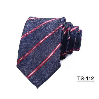 19 színű új 7 cm-es férfi nyakkendő csíkos pólyás nyakkendők férfinak Poliészter selyem Jacquard Cravat Business Party Corbatas Para Hombre