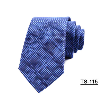 19 színű új 7 cm-es férfi nyakkendő csíkos pólyás nyakkendők férfinak Poliészter selyem Jacquard Cravat Business Party Corbatas Para Hombre