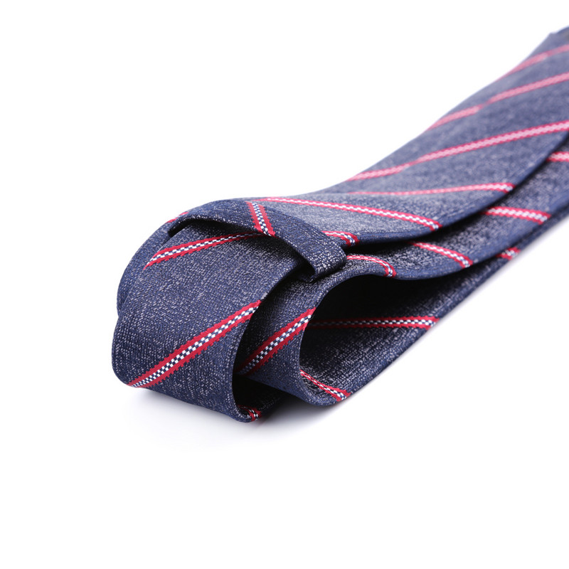 19 színű új 7 cm-es férfi nyakkendő csíkos pólyás nyakkendők férfinak Poliészter selyem Jacquard Cravat Business Party Corbatas Para Hombre