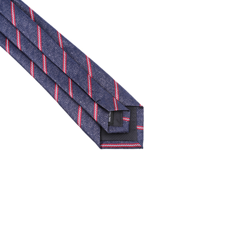 19 színű új 7 cm-es férfi nyakkendő csíkos pólyás nyakkendők férfinak Poliészter selyem Jacquard Cravat Business Party Corbatas Para Hombre