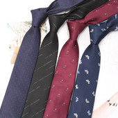 Férfi nyakkendők Jacquard Luxus Klasszikus Designer Fekete nyakkendő Party Esküvői Ajándék férfiaknak Divatcsíkos Üzleti Kiváló minőségű nyakkendő