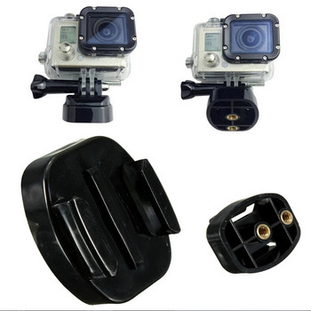 Μαύρη ανθεκτική πλαστική αθλητική κάμερα Αξεσουάρ βιντεοκάμερας Πρακτική βάση βάσης GoPro Βάση τριπόδου γρήγορης φορητής πλάκας απελευθέρωσης