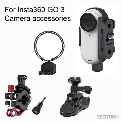 Insta360 GO 3 piederumiem Bezel īkšķa kameras adaptera pagarinājuma kronšteins velosipēda mugursomas klipsim Insta360 GO 3 piederumam