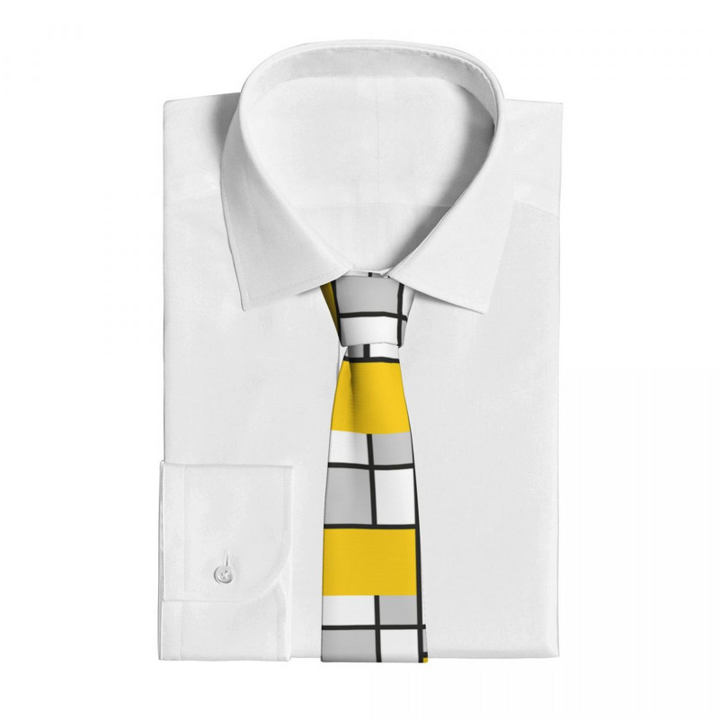 Cravată cu artă abstractă Bărbați Femei Ocazional Poliester 8 cm Cravată clasică Mondrian Geometrică Bărbați Îmbrăcăminte zilnică Cravată Accesorii pentru cosplay