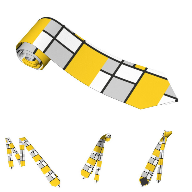 Cravată cu artă abstractă Bărbați Femei Ocazional Poliester 8 cm Cravată clasică Mondrian Geometrică Bărbați Îmbrăcăminte zilnică Cravată Accesorii pentru cosplay