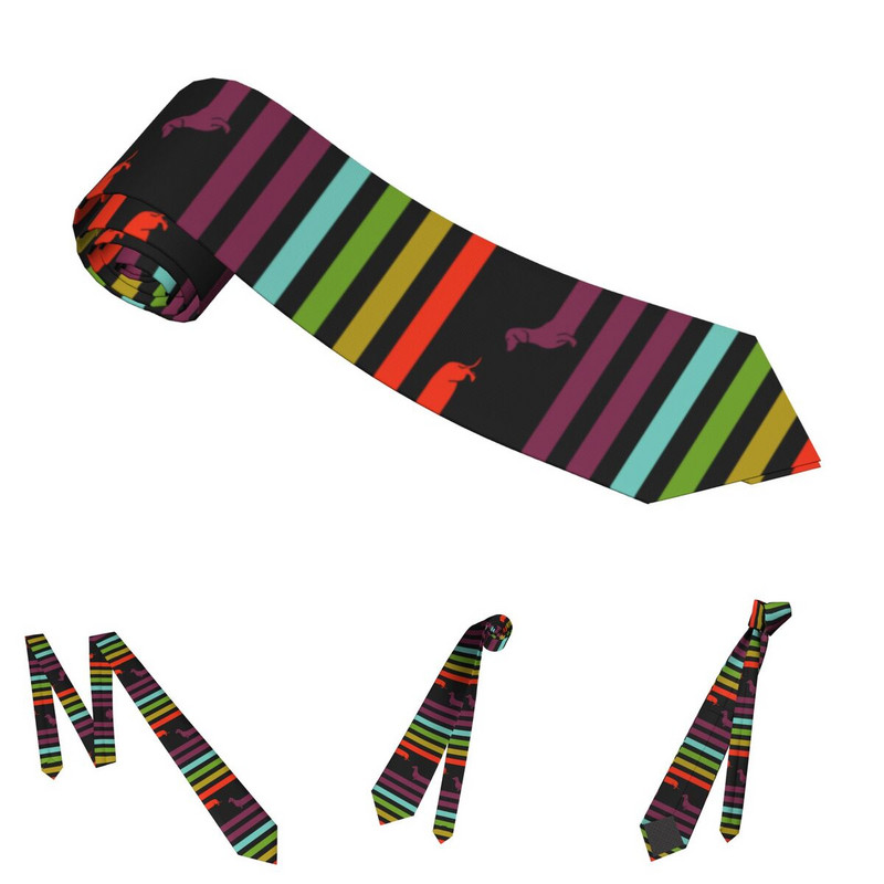 Labai ilgas taksas vyriškas moteriškas kaklaraištis šilko poliesterio 8 cm klasikinis dešrainis šunų kaklaraištis vyrams kasdieniam dėvėjimui Cravat Wedding Cosplay