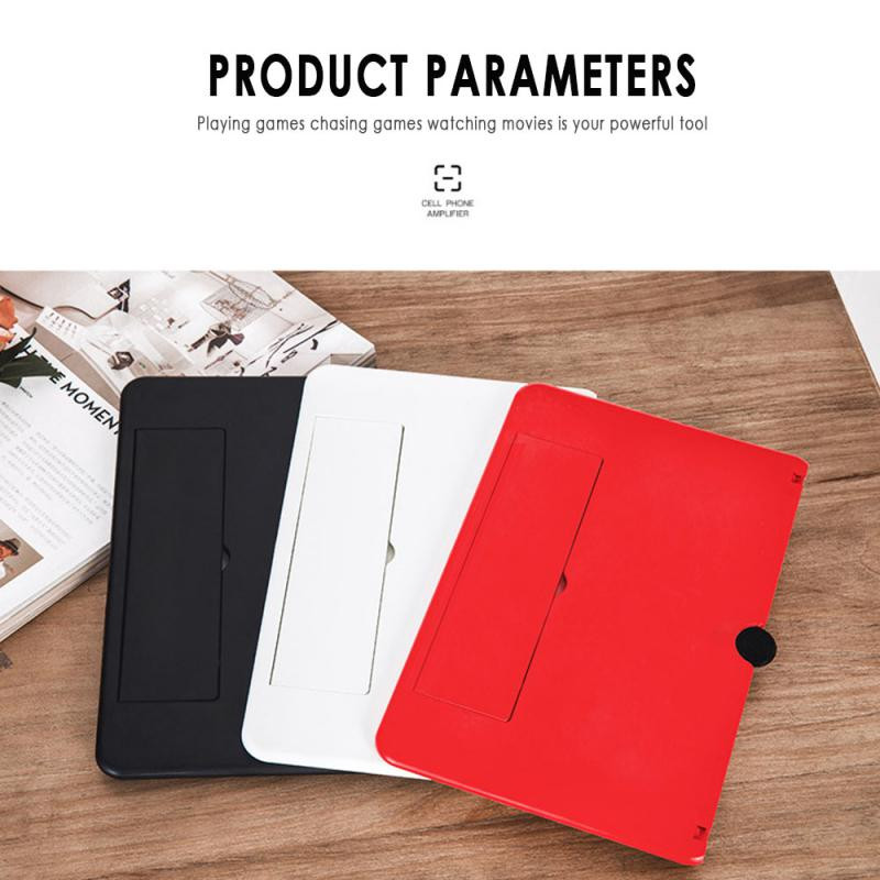 Naujas 3D HD mobiliojo telefono ekrano didintuvas Filmų vaizdo stovo stiprintuvas Stalinio telefono laikiklis 3D HD filmų vaizdo stovas didmeninė prekyba
