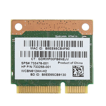 G5AA 802.11b/g/n WiFi Bluetooth-съвместима безжична половин мини PCI-E карта за HP Atheros QCWB335 AR9565 690019-001