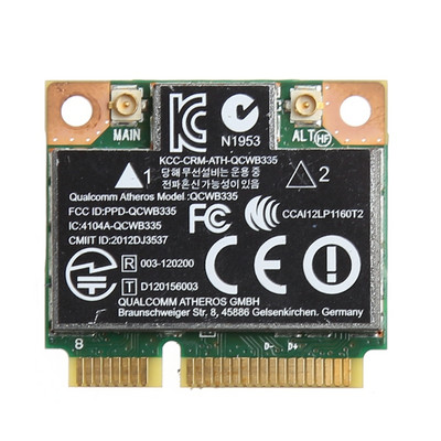G5AA 802.11b/g/n WiFi, compatibil Bluetooth, card mini PCI-E fără fir pentru HP Atheros QCWB335 AR9565 690019-001