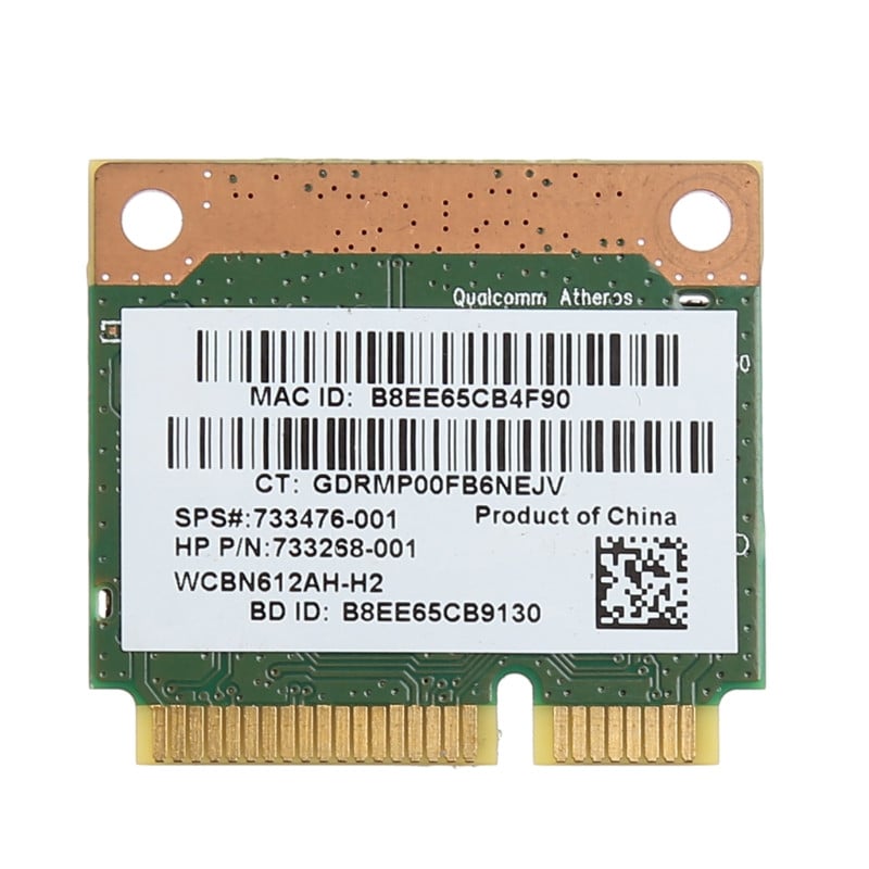 G5AA 802.11b/g/n WiFi ar Bluetooth saderīga bezvadu pusmini PCI-E karte HP Atheros QCWB335 AR9565 690019-001