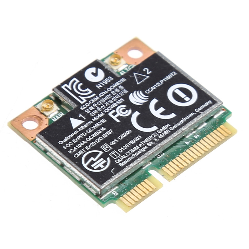 G5AA 802.11b/g/n WiFi ar Bluetooth saderīga bezvadu pusmini PCI-E karte HP Atheros QCWB335 AR9565 690019-001