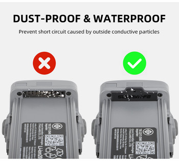 Για DJI AIR 3 σιλικόνης κάλυμμα βύσματος σκόνης μπαταρίας Προστασία επαφής με προστασία από βραχυκύκλωμα Κάλυμμα προστασίας μπαταρίας