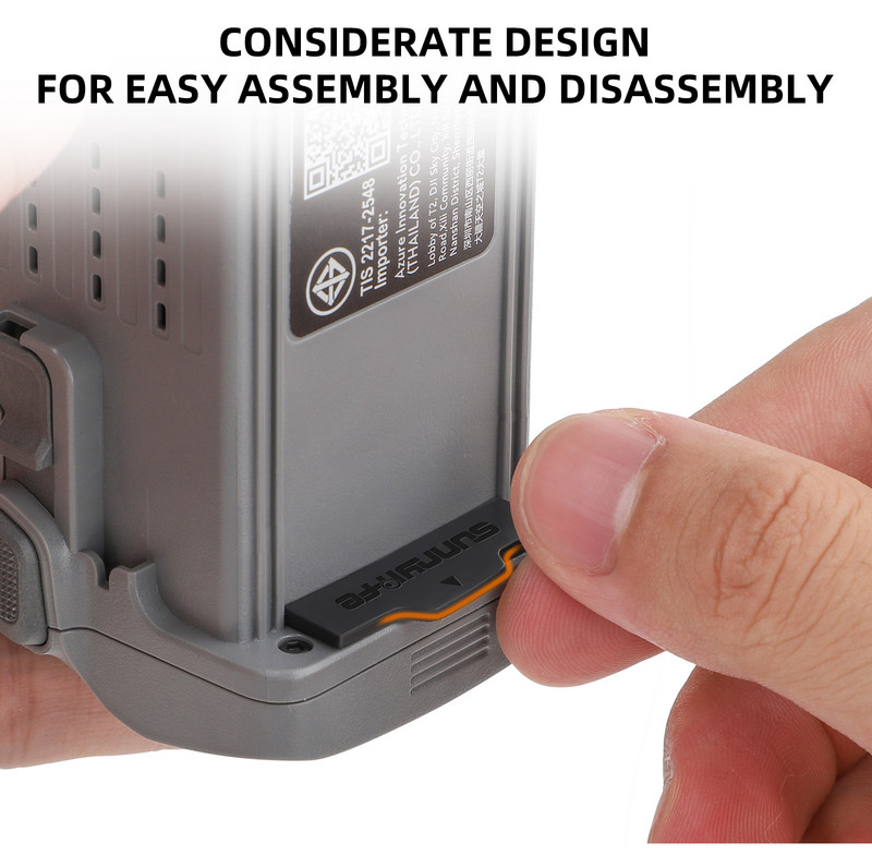 Pentru DJI AIR 3 Capac de praf a bateriei din silicon Accesoriu de protecție împotriva contactelor Capac de protecție a bateriei rezistent la scurtcircuit