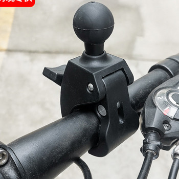 Σφιγκτήρας τιμονιού μοτοσικλέτας Βάση βάσης ράμπας με βάση στήριξης μπάλας 1 ίντσας για κάμερα δράσης Gopro Garmin Υποστήριξη κλιπ ράγας ποδηλάτου