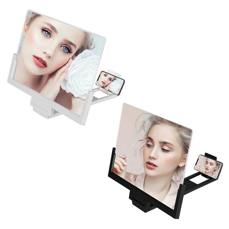 14 colių mobiliojo telefono ekranas didinamasis stiklas sulankstomas HD vaizdo stiprintuvo stovas filmų žaidimams didinamasis telefono laikiklis didinamasis telefonas