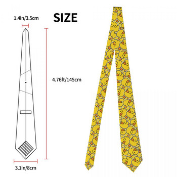 Вратовръзка с жълто пате, унисекс, полиестер, 8 см, сладка вратовръзка за мъже, тесни тесни костюми, аксесоари, сватбени офиси
