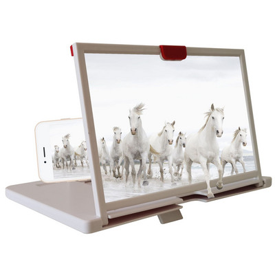 12 colių 3D ekrano stiprintuvas Mobiliojo telefono ekrano vaizdo didintuvas išmaniajam telefonui Padidinto ekrano telefono stovo laikikliai planšetiniams kompiuteriams