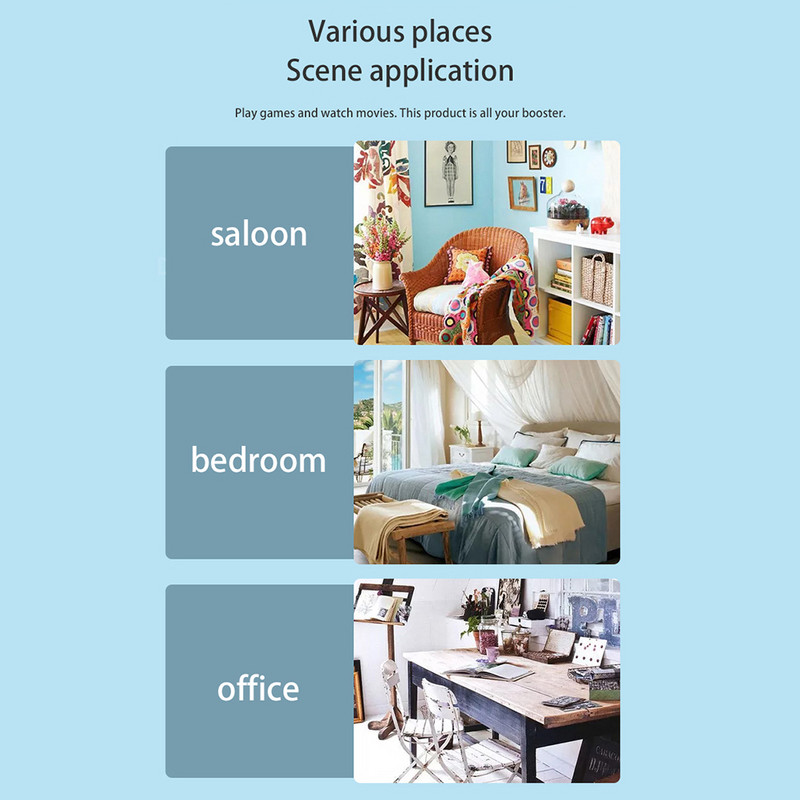 8 hüvelykes 3D HD mobiltelefon képernyő-erősítő, összecsukható kijelző, megnövelt állványtartó