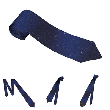 Γραβάτα Galaxy Star Unisex Polyester 8 cm Γραβάτες λαιμού Milky Way για άντρες Skinny στενά αξεσουάρ Δώρο