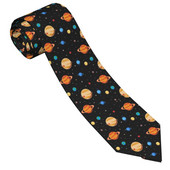 Cute Planets Outer Space kaklaraištis Unisex poliesteris 8 cm Žvaigždėtas dangus Mieli Alien Kaklo kaklaraiščiai Vyriški ploni siauri marškiniai Priedai