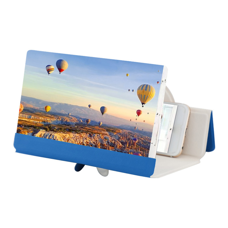 8 colių stovas Universalus telefono ekrano padidintuvas nuo slydimo Priedai Akių apsauga 5D HD vaizdo stiprintuvas Nešiojami optiniai lęšiai