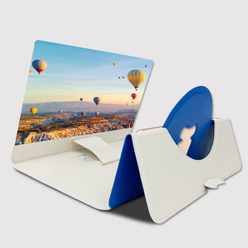 8 colių stovas Universalus telefono ekrano padidintuvas nuo slydimo Priedai Akių apsauga 5D HD vaizdo stiprintuvas Nešiojami optiniai lęšiai