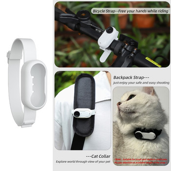 Πολυλειτουργικό προστατευτικό κάλυμμα σιλικόνης Wristband λωρίδα πλάτης για insta360 W3JD