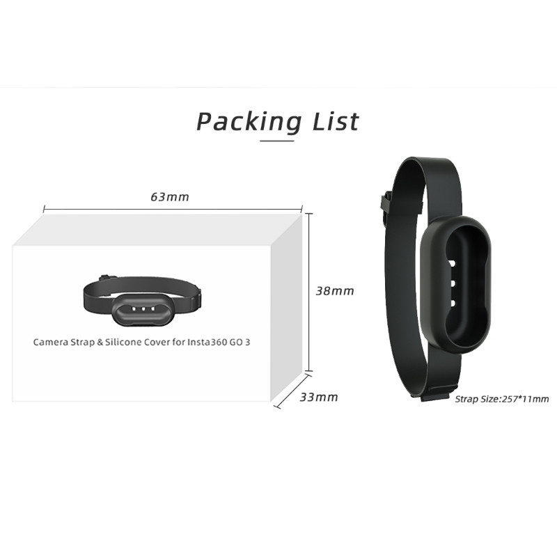 Višenamjenska silikonska zaštitna navlaka, ruksak Stripe za insta360 W3JD