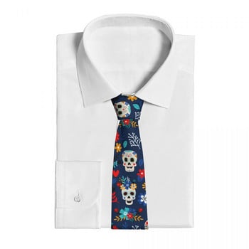 Day Of The Dead Sugar Skulls Unisex Γραβάτες Πολυεστέρας 8 cm Στενό Μεξικάνικο Φεστιβάλ λαιμόκοψη για Ανδρικά Κοστούμια Αξεσουάρ