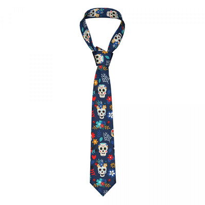 Day Of The Dead Sugar Skulls Unisex Γραβάτες Πολυεστέρας 8 cm Στενό Μεξικάνικο Φεστιβάλ λαιμόκοψη για Ανδρικά Κοστούμια Αξεσουάρ