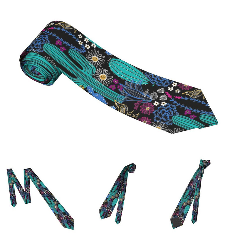 Kaktuso kaklaraištis Unisex poliesteris 8 cm kaktusai dykuma Mieli augalai Kaklo kaklaraiščiai vyrams Madingi klasikiniai marškiniai Aksesuarai Vakarėlis