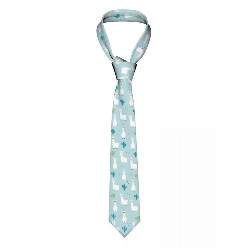 Armsad Loomad Laama Alpaka Kaktus Mehed Naised Kaelaside siidist polüester 8 cm Kitsad kaelasidemed meeste ülikonnad Aksessuaarid Kontor