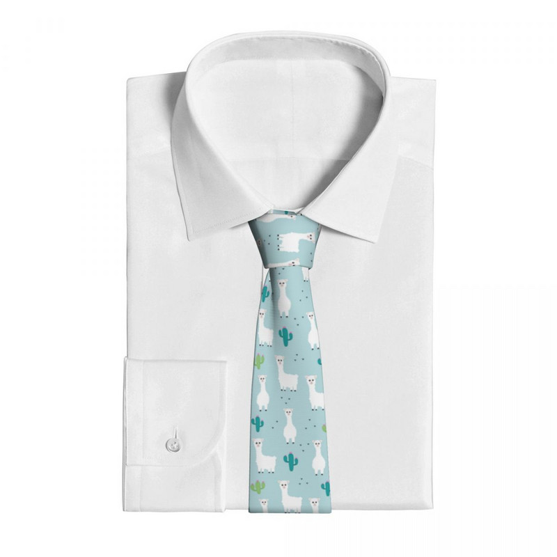 Armsad Loomad Laama Alpaka Kaktus Mehed Naised Kaelaside siidist polüester 8 cm Kitsad kaelasidemed meeste ülikonnad Aksessuaarid Kontor