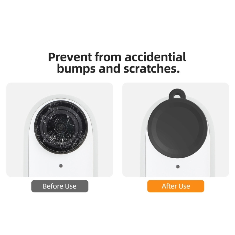 Silikono dėklo lęšių apsaugos dangtelis, skirtas GO 3 fotoaparatui, apsauginis dangtelis