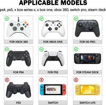 Thumb Grip Caps για χειριστήριο PS4 PS5 Silicone Stick Caps Cover for Xbox Series X/S Thumbstick Caps for Switch Pro Controller