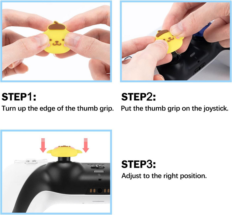 Thumb Grip Caps για χειριστήριο PS4 PS5 Silicone Stick Caps Cover for Xbox Series X/S Thumbstick Caps for Switch Pro Controller