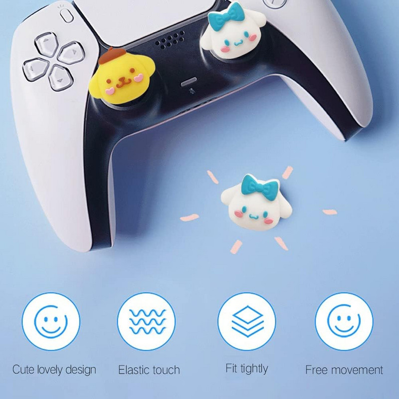 Thumb Grip Caps για χειριστήριο PS4 PS5 Silicone Stick Caps Cover for Xbox Series X/S Thumbstick Caps for Switch Pro Controller