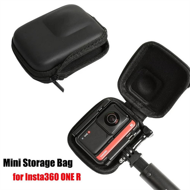 Mini geantă portabilă de depozitare pentru Insta360 ONE RS R Insta 360 Panoramic Edition Carcasă de protecție pentru cameră PU Accesorii pentru cutie
