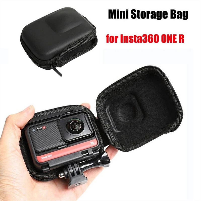 Mini geantă portabilă de depozitare pentru Insta360 ONE RS R Insta 360 Panoramic Edition Carcasă de protecție pentru cameră PU Accesorii pentru cutie