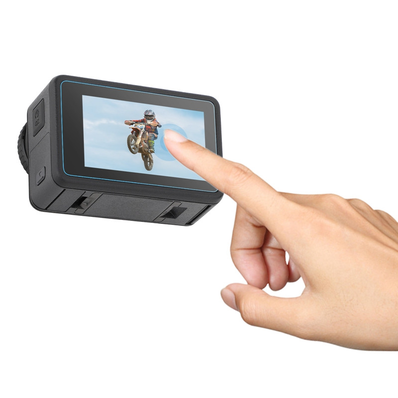pentru DJI Osmo Action 4 Film pentru lentile camerei Ecran Film de protecție din sticlă securizată Film de protecție înalt transparent Preveniți zgârieturile Kit anti-praf